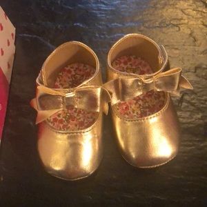 Gold Ballerina Flats